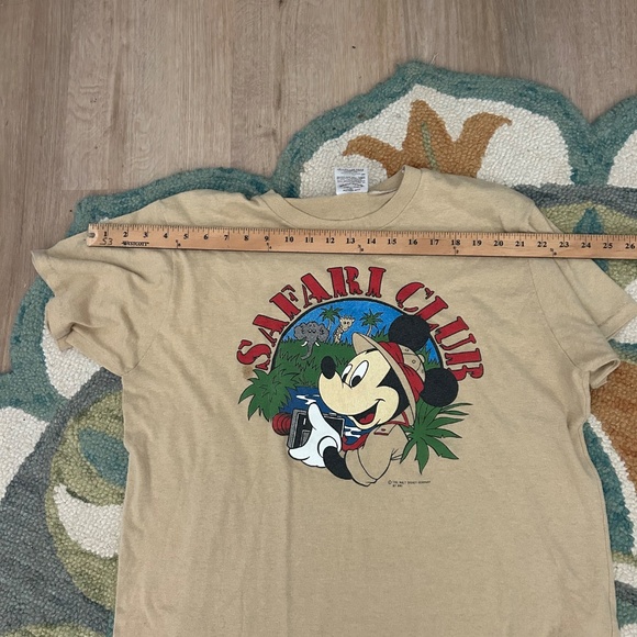 Vintage 90's Mickey Safari Club Walt Disney Co Tshirt OS - Picture 4 of 5